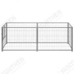 150793 Outdoor Dog Kennel Silver 200x100x70 cm Steel House Cage Foldable Puppy Cats Sleep Metal Playpen Exercise Training Bedpan Pet Supplies 150793 Outdoor Dog Kennel Silver 200x100x70 cm Steel House Cage Foldable Puppy Cats Sleep Metal Playpen Exercise Training Bedpan Pet Supplies