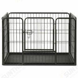 170575 Outdoor Dog Playpen Steel 91.5x59x61 cm House Cage Foldable Puppy Cats Sleep Metal Playpen Exercise Training Bedpan Pet Supplies 170575 Outdoor Dog Playpen Steel 91.5x59x61 cm House Cage Foldable Puppy Cats Sleep Metal Playpen Exercise Training Bedpan Pet Supplies