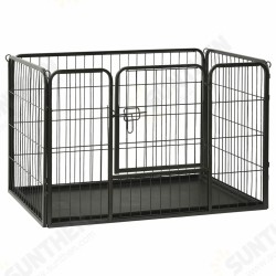 170575 Outdoor Dog Playpen Steel 91.5x59x61 cm House Cage Foldable Puppy Cats Sleep Metal Playpen Exercise Training Bedpan Pet Supplies 170575 Outdoor Dog Playpen Steel 91.5x59x61 cm House Cage Foldable Puppy Cats Sleep Metal Playpen Exercise Training Bedpan Pet Supplies