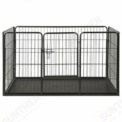 170576 Outdoor Dog Playpen Steel 123x77.5x74.5 cm House Cage Foldable Puppy Cats Sleep Metal Playpen Exercise Training Bedpan Pet Supplies 170576 Outdoor Dog Playpen Steel 123x77.5x74.5 cm House Cage Foldable Puppy Cats Sleep Metal Playpen Exercise Training Bedpan Pet Supplies