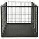 170576 Outdoor Dog Playpen Steel 123x77.5x74.5 cm House Cage Foldable Puppy Cats Sleep Metal Playpen Exercise Training Bedpan Pet Supplies