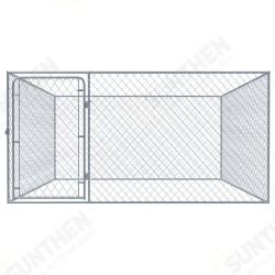 170819 Outdoor Dog Kennel Galvanised Steel 2x2x1 m House Cage Foldable Puppy Cats Sleep Metal Playpen Exercise Training Bedpan Pet Supplies 170819 Outdoor Dog Kennel Galvanised Steel 2x2x1 m House Cage Foldable Puppy Cats Sleep Metal Playpen Exercise Training Bedpan Pet Supplies
