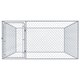 170819 Outdoor Dog Kennel Galvanised Steel 2x2x1 m House Cage Foldable Puppy Cats Sleep Metal Playpen Exercise Training Bedpan Pet Supplies