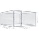 170819 Outdoor Dog Kennel Galvanised Steel 2x2x1 m House Cage Foldable Puppy Cats Sleep Metal Playpen Exercise Training Bedpan Pet Supplies