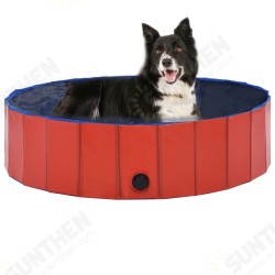 170823 Foldable Dog Swimming Pool Red 120x30 cm PVC Puppy Bath Collapsible Bathing for Cats Playing Kids Bathtub Pet Supplies 170823 Foldable Dog Swimming Pool Red 120x30 cm PVC Puppy Bath Collapsible Bathing for Cats Playing Kids Bathtub Pet Supplies