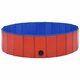 170823 Foldable Dog Swimming Pool Red 120x30 cm PVC Puppy Bath Collapsible Bathing for Cats Playing Kids Bathtub Pet Supplies