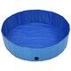 170826 Foldable Dog Swimming Pool Blue 120x30 cm PVC Puppy Bath Collapsible Bathing for Cats Playing Kids Bathtub Pet Supplies