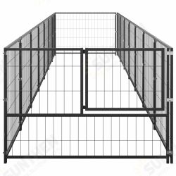 3082097 Outdoor Dog Kennel Black 7 m² House Cage Foldable Puppy Cats Sleep Metal Playpen Exercise Training Bedpan Pet Supplies 3082097 Outdoor Dog Kennel Black 7 m² House Cage Foldable Puppy Cats Sleep Metal Playpen Exercise Training Bedpan Pet Supplies