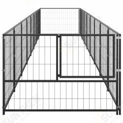 3082098 Outdoor Dog Kennel Black 8 m² House Cage Foldable Puppy Cats Sleep Metal Playpen Exercise Training Bedpan Pet Supplies 3082098 Outdoor Dog Kennel Black 8 m² House Cage Foldable Puppy Cats Sleep Metal Playpen Exercise Training Bedpan Pet Supplies