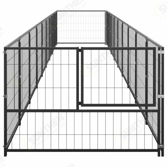 3082099 Outdoor Dog Kennel Black 9 m² House Cage Foldable Puppy Cats Sleep Metal Playpen Exercise Training Bedpan Pet Supplies 3082099 Outdoor Dog Kennel Black 9 m² House Cage Foldable Puppy Cats Sleep Metal Playpen Exercise Training Bedpan Pet Supplies