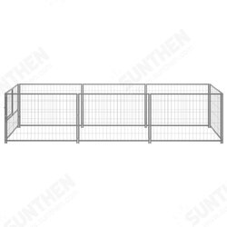 3082101 Outdoor Dog Kennel Silver 3 m² Steel House Cage Foldable Puppy Cats Sleep Metal Playpen Exercise Training Bedpan Pet Supplies 3082101 Outdoor Dog Kennel Silver 3 m² Steel House Cage Foldable Puppy Cats Sleep Metal Playpen Exercise Training Bedpan Pet Supplies