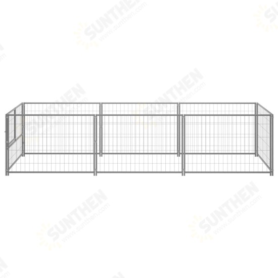 3082101 Outdoor Dog Kennel Silver 3 m² Steel House Cage Foldable Puppy Cats Sleep Metal Playpen Exercise Training Bedpan Pet Supplies 3082101 Outdoor Dog Kennel Silver 3 m² Steel House Cage Foldable Puppy Cats Sleep Metal Playpen Exercise Training Bedpan Pet Supplies