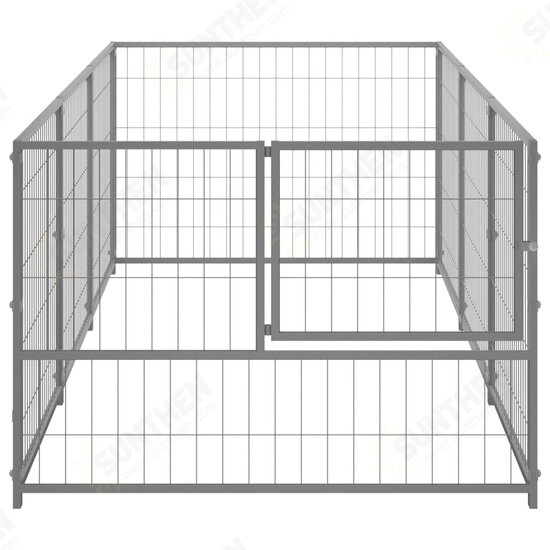 3082101 Outdoor Dog Kennel Silver 3 m² Steel House Cage Foldable Puppy Cats Sleep Metal Playpen Exercise Training Bedpan Pet Supplies 3082101 Outdoor Dog Kennel Silver 3 m² Steel House Cage Foldable Puppy Cats Sleep Metal Playpen Exercise Training Bedpan Pet Supplies