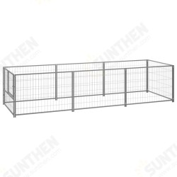 3082101 Outdoor Dog Kennel Silver 3 m² Steel House Cage Foldable Puppy Cats Sleep Metal Playpen Exercise Training Bedpan Pet Supplies 3082101 Outdoor Dog Kennel Silver 3 m² Steel House Cage Foldable Puppy Cats Sleep Metal Playpen Exercise Training Bedpan Pet Supplies