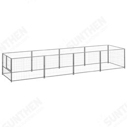 3082102 Outdoor Dog Kennel Silver 4 m² Steel House Cage Foldable Puppy Cats Sleep Metal Playpen Exercise Training Bedpan Pet Supplies 3082102 Outdoor Dog Kennel Silver 4 m² Steel House Cage Foldable Puppy Cats Sleep Metal Playpen Exercise Training Bedpan Pet Supplies