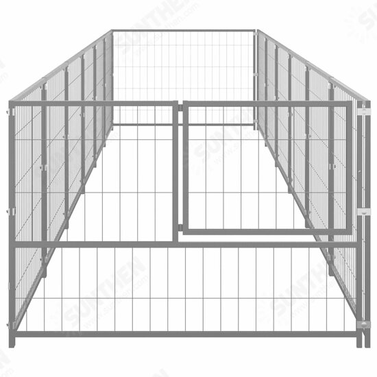 3082104 Outdoor Dog Kennel Silver 6 m² Steel House Cage Foldable Puppy Cats Sleep Metal Playpen Exercise Training Bedpan Pet Supplies 3082104 Outdoor Dog Kennel Silver 6 m² Steel House Cage Foldable Puppy Cats Sleep Metal Playpen Exercise Training Bedpan Pet Supplies