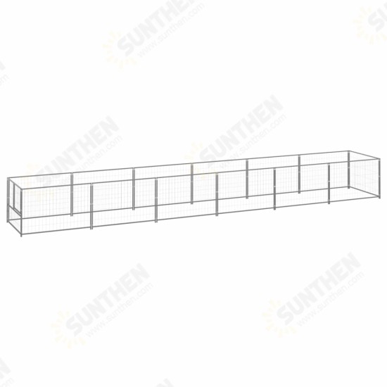 3082104 Outdoor Dog Kennel Silver 6 m² Steel House Cage Foldable Puppy Cats Sleep Metal Playpen Exercise Training Bedpan Pet Supplies 3082104 Outdoor Dog Kennel Silver 6 m² Steel House Cage Foldable Puppy Cats Sleep Metal Playpen Exercise Training Bedpan Pet Supplies