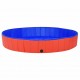 92600 Foldable Dog Swimming Pool Red 200x30 cm PVC Puppy Bath Collapsible Bathing for Cats Playing Kids Bathtub Pet Supplies