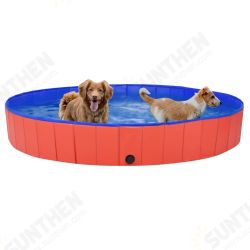 92600 Foldable Dog Swimming Pool Red 200x30 cm PVC Puppy Bath Collapsible Bathing for Cats Playing Kids Bathtub Pet Supplies 92600 Foldable Dog Swimming Pool Red 200x30 cm PVC Puppy Bath Collapsible Bathing for Cats Playing Kids Bathtub Pet Supplies