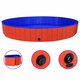 92601 Foldable Dog Swimming Pool Red 300x40 cm PVC Puppy Bath Collapsible Bathing for Cats Playing Kids Bathtub Pet Supplies