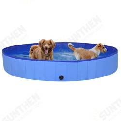 92602 Foldable Dog Swimming Pool Blue 200x30 cm PVC Puppy Bath Collapsible Bathing for Cats Playing Kids Bathtub Pet Supplies 92602 Foldable Dog Swimming Pool Blue 200x30 cm PVC Puppy Bath Collapsible Bathing for Cats Playing Kids Bathtub Pet Supplies