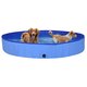 92602 Foldable Dog Swimming Pool Blue 200x30 cm PVC Puppy Bath Collapsible Bathing for Cats Playing Kids Bathtub Pet Supplies