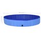 92602 Foldable Dog Swimming Pool Blue 200x30 cm PVC Puppy Bath Collapsible Bathing for Cats Playing Kids Bathtub Pet Supplies