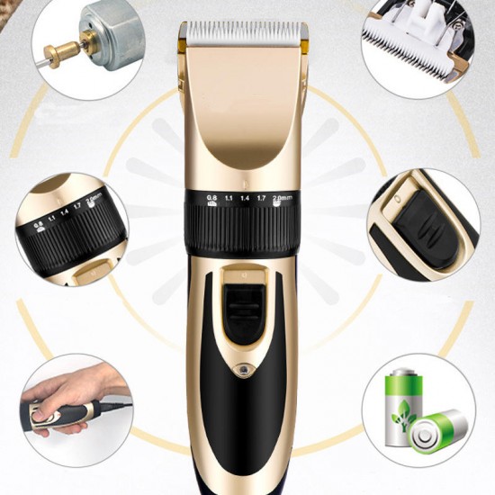 Electric Low-noise Pet Dog Cat Animal Hair Trimmer Grooming Clipper Comb Kit