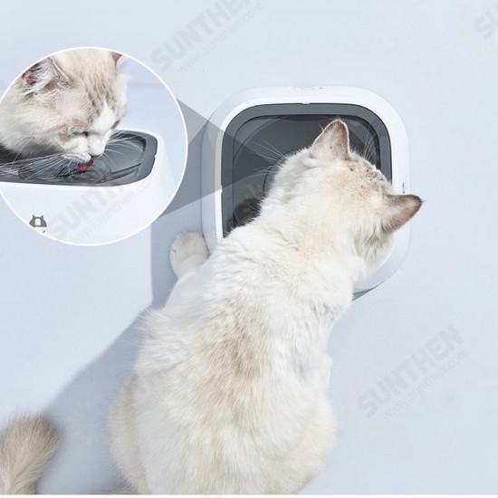 1500ml Dog Water Bowl No-Spill Cat Slow Water Feeder Vehicle Carried Floating Disk Pet Supplies Anti-overturning Puppy Splash proof Not Wet Mouth