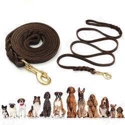 Leather Dog Leash 6 ft Leather Dog Training Leash Pet Braided Dog Leash for Large Medium Leads Rope Dogs Walking&Training Leather Dog Leash 6 ft Leather Dog Training Leash Pet Braided Dog Leash for Large Medium Leads Rope Dogs Walking&Training