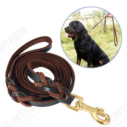 Leather Dog Leash 6 ft Leather Dog Training Leash Pet Braided Dog Leash for Large Medium Leads Rope Dogs Walking&Training Leather Dog Leash 6 ft Leather Dog Training Leash Pet Braided Dog Leash for Large Medium Leads Rope Dogs Walking&Training