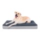 Orthopaedic Dog Pad m 74 * 46 * 7.5cm, Detachable Dog Basket, Washable Non Slip Dog and Cat Bed, Orthopaedic Dog Pad, Gray Foam Filled Dog Toy Mat