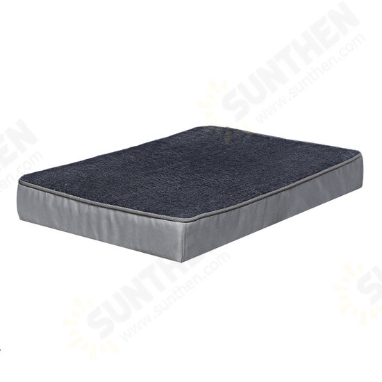 Orthopaedic Dog Pad m 74 * 46 * 7.5cm, Detachable Dog Basket, Washable Non Slip Dog and Cat Bed, Orthopaedic Dog Pad, Gray Foam Filled Dog Toy Mat