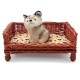 HAND WOVEN Wicker Pet Bed Dog Cat Basket Shabby Chic Sleeping Durable Washable