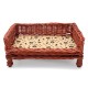 HAND WOVEN Wicker Pet Bed Dog Cat Basket Shabby Chic Sleeping Durable Washable