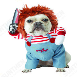 Halloween Pet Dog Clothes Dogs Holding a Knife Halloween Christmas Costume Funny Pet Cat Party Cosplay Apparel Clothing Halloween Pet Dog Clothes Dogs Holding a Knife Halloween Christmas Costume Funny Pet Cat Party Cosplay Apparel Clothing