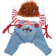 Halloween Pet Dog Clothes Dogs Holding a Knife Halloween Christmas Costume Funny Pet Cat Party Cosplay Apparel Clothing