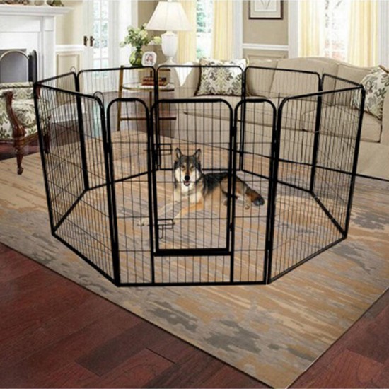 High Quality Wholesale Cheap Best Large Indoor Metal Puppy Dog Run Fence Iron Pet Dog Door Playpen