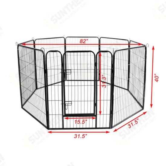 High Quality Wholesale Cheap Best Large Indoor Metal Puppy Dog Run Fence Iron Pet Dog Door Playpen