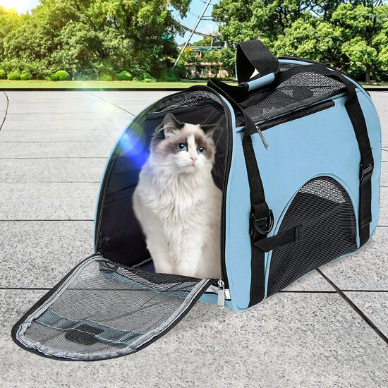 Cat Carrier Soft-Sided Pet Travel Carrier for Cats,Dogs Puppy Comfort Portable Foldable Pets Bag Portable