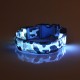 L Pet Dog LED Collar Nylon Safety Light Up Flashing Collar