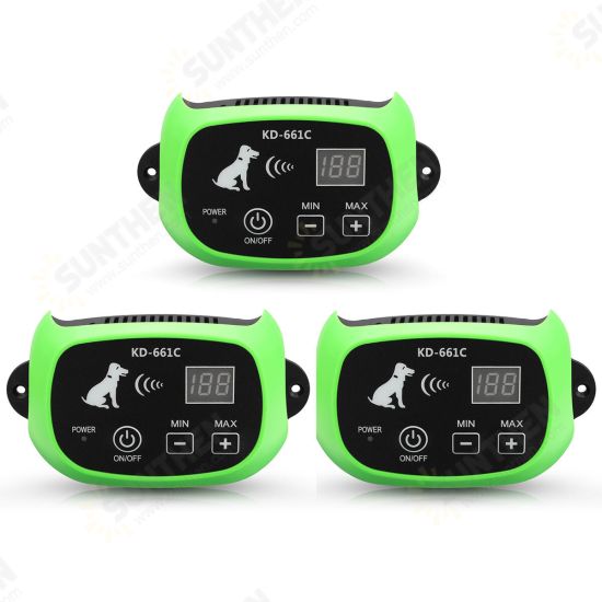 LCD Electric Remote Shock Pet Dog Vibration Training Collar Anti Bark