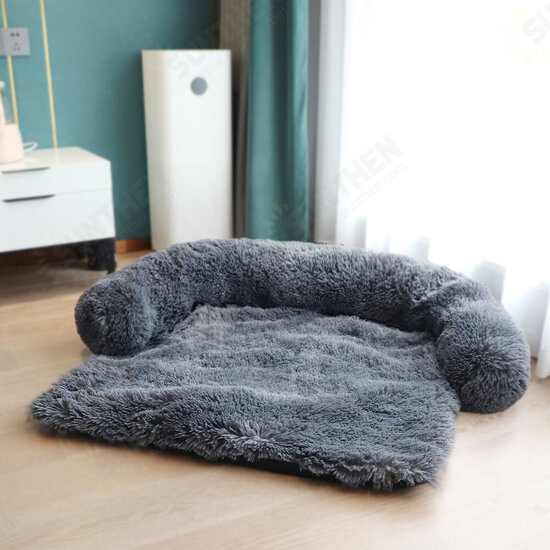 Large Dog Mat Sofa Dog Bed Pad Blanket Cushion Home Washable Rug Winter Warm Pet Cat Bed Mat For Couches Car Floor Protector