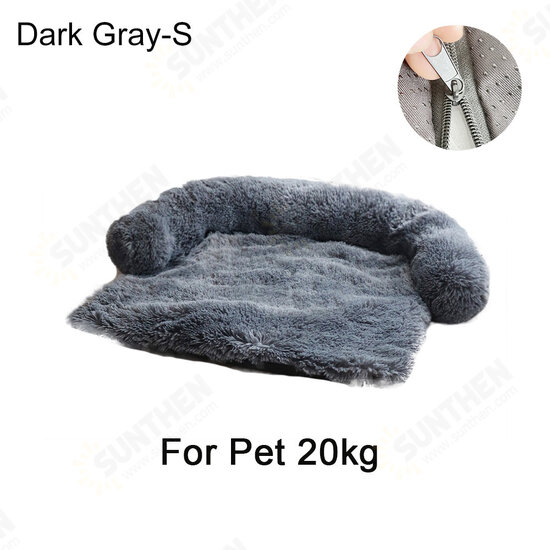 Large Dog Mat Sofa Dog Bed Pad Blanket Cushion Home Washable Rug Winter Warm Pet Cat Bed Mat For Couches Car Floor Protector