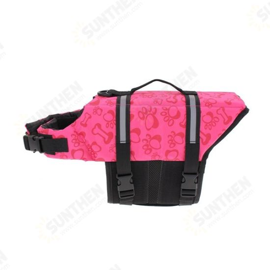 M Pet Aquatic Reflective Preserver Float Vest Dog Cat Saver Life Jacket New M Pet Aquatic Reflective Preserver Float Vest Dog Cat Saver Life Jacket New