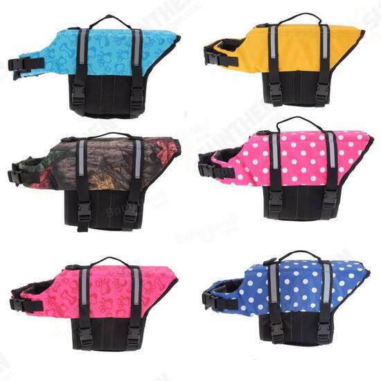 M Pet Aquatic Reflective Preserver Float Vest Dog Cat Saver Life Jacket New M Pet Aquatic Reflective Preserver Float Vest Dog Cat Saver Life Jacket New