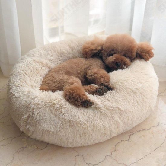 Multicolor Cat/Dog Pet Bed Super Soft Warm Round Depth Super Cute Kennel