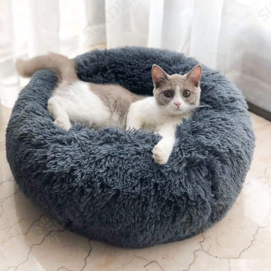 Multicolor Cat/Dog Pet Bed Super Soft Warm Round Depth Super Cute Kennel