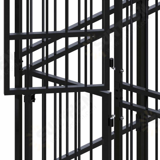 Outdoor Dog Kennel Steel 148.8 ft² Outdoor Dog Kennel Steel 148.8 ft²