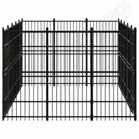 Outdoor Dog Kennel Steel 148.8 ft²